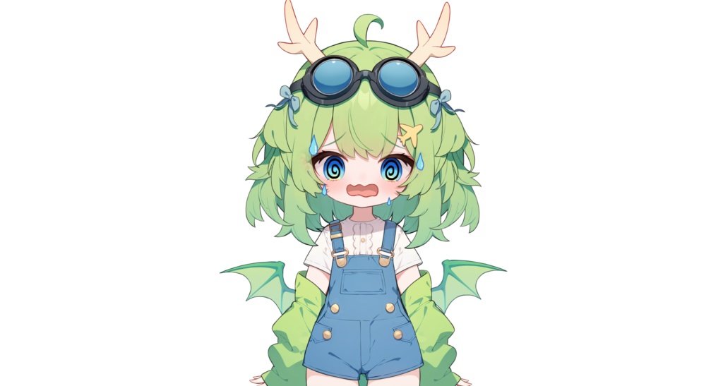 【live2dモデル】飛べないから飛行機を操縦するドラゴン娘【VtubeStudio対応】