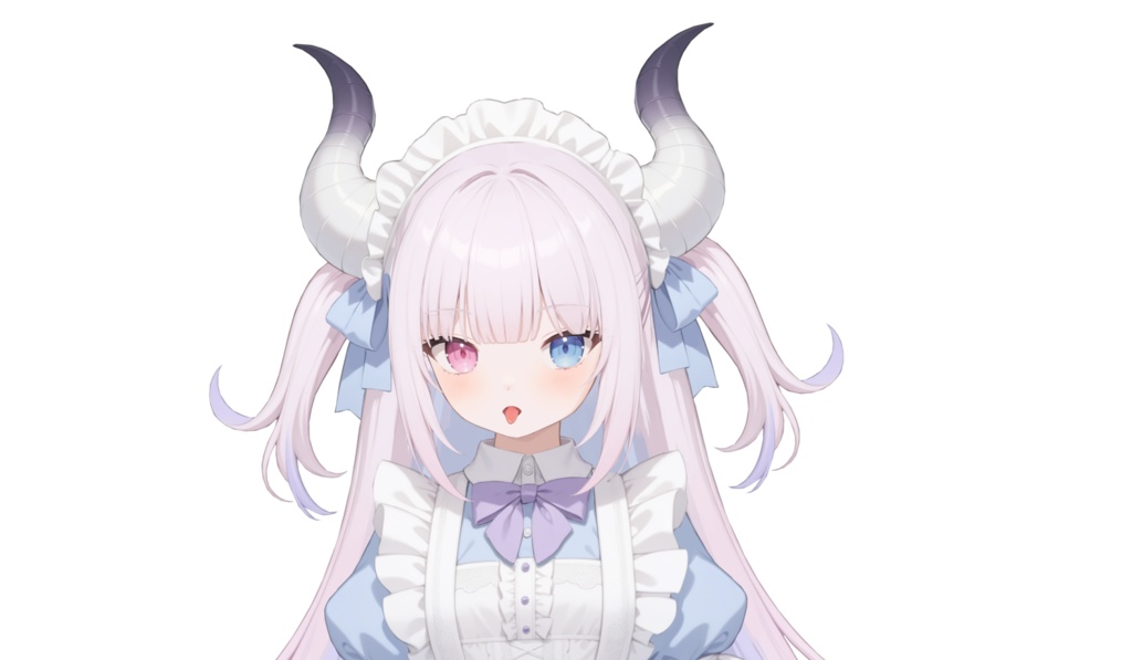 【限定一点 live2dモデル】紫のグラデーションの小さなメイド | Gradient purple maid【live2d model】