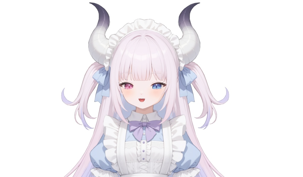 【限定一点 live2dモデル】紫のグラデーションの小さなメイド | Gradient purple maid【live2d model】