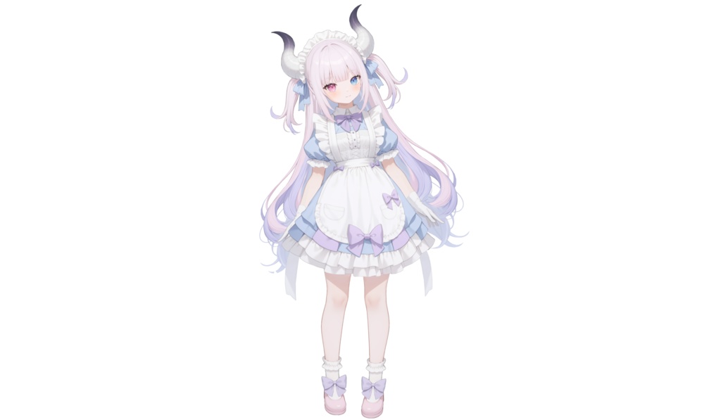 【限定一点 live2dモデル】紫のグラデーションの小さなメイド | Gradient purple maid【live2d model】