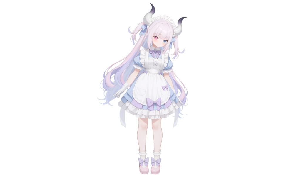 【限定一点 live2dモデル】紫のグラデーションの小さなメイド | Gradient purple maid【live2d model】
