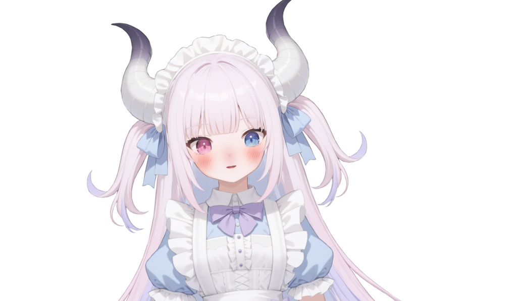 【限定一点 live2dモデル】紫のグラデーションの小さなメイド | Gradient purple maid【live2d model】