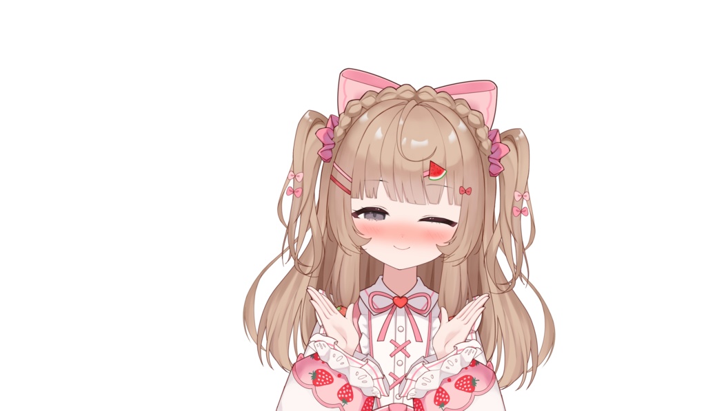 【限定一点 live2dモデル】ピンクの女の子 | pink girl【live2d model】