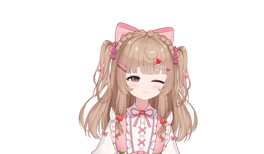 【限定一点 live2dモデル】ピンクの女の子 | pink girl【live2d model】