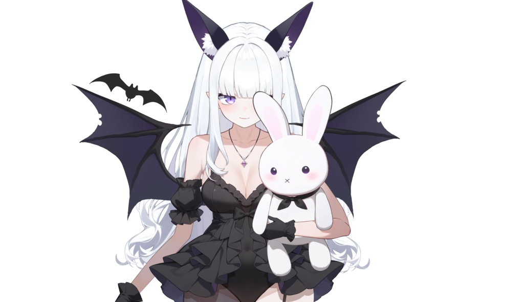 【FREE/無料 live2dモデル/live2d model】黒と白のダブルサキュバス|Black&White Succubus【VTS対応】
