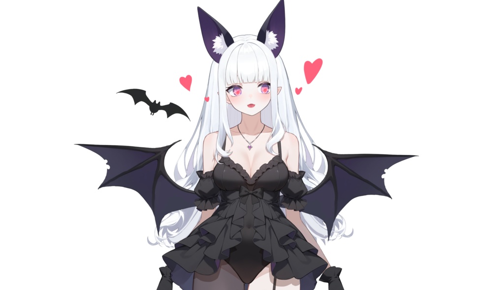 【FREE/無料 live2dモデル/live2d model】黒と白のダブルサキュバス|Black&White Succubus【VTS対応】
