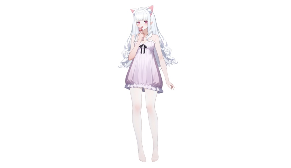 【FREE/無料 live2dモデル/live2d model】黒と白のダブルサキュバス|Black&White Succubus【VTS対応】