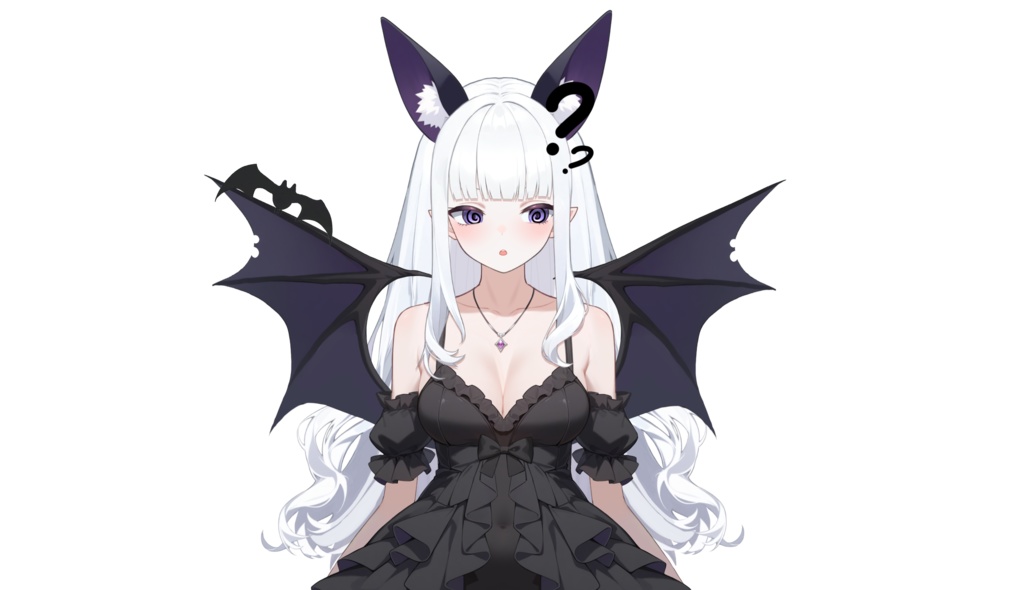 【FREE/無料 live2dモデル/live2d model】黒と白のダブルサキュバス|Black&White Succubus【VTS対応】