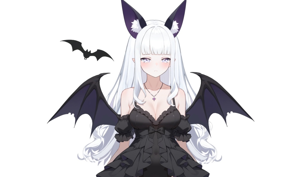 【FREE/無料 live2dモデル/live2d model】黒と白のダブルサキュバス|Black&White Succubus【VTS対応】