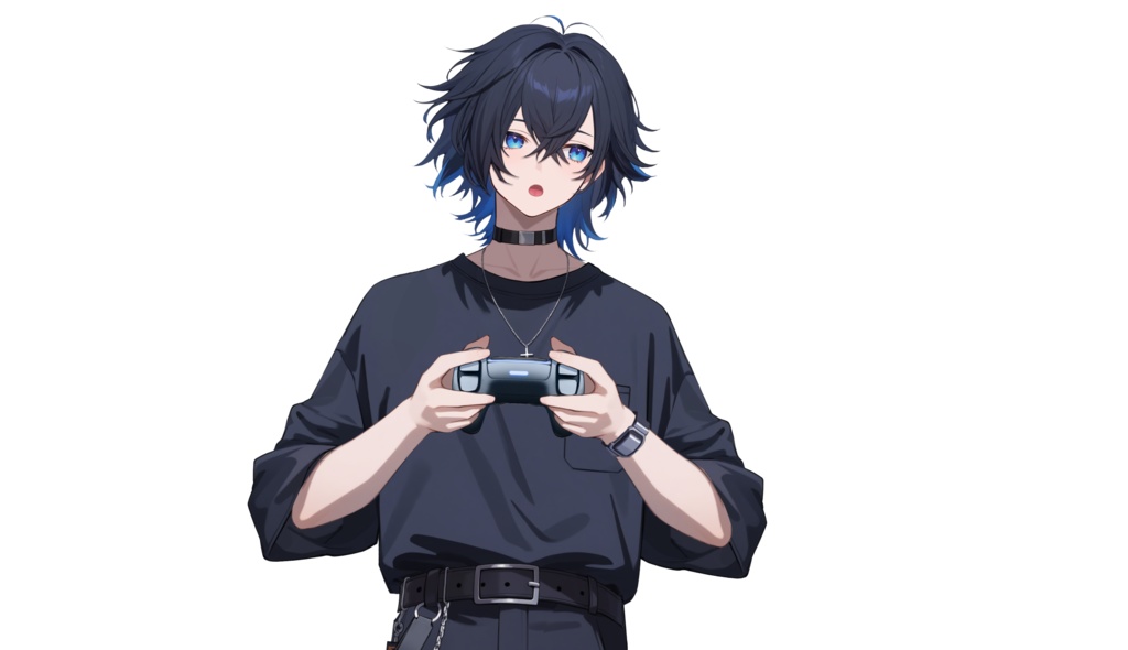 【FREE/無料 live2dモデル/live2d model】黒髪の男の子|Black-haired boy【VTS対応】