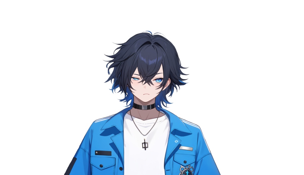 【FREE/無料 live2dモデル/live2d model】黒髪の男の子|Black-haired boy【VTS対応】