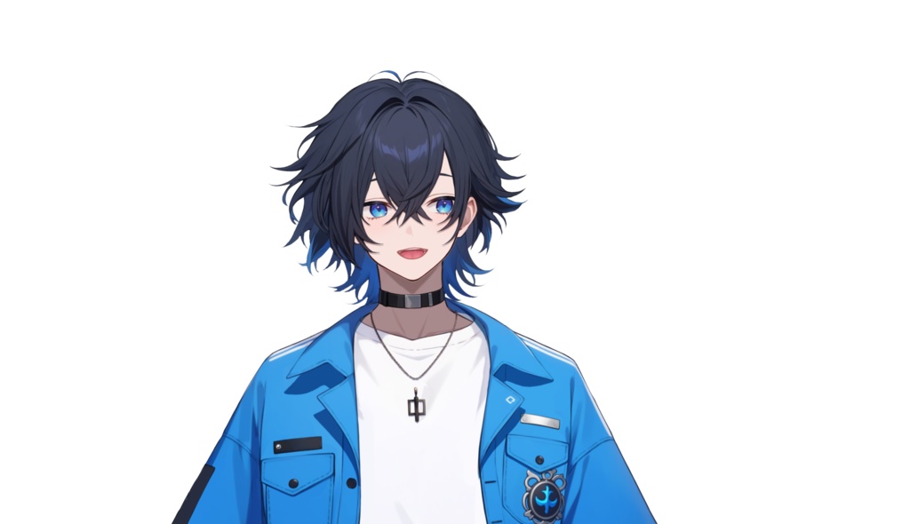 【FREE/無料 live2dモデル/live2d model】黒髪の男の子|Black-haired boy【VTS対応】