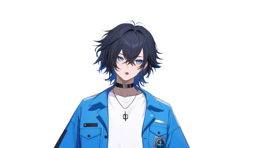 【FREE/無料 live2dモデル/live2d model】黒髪の男の子|Black-haired boy【VTS対応】