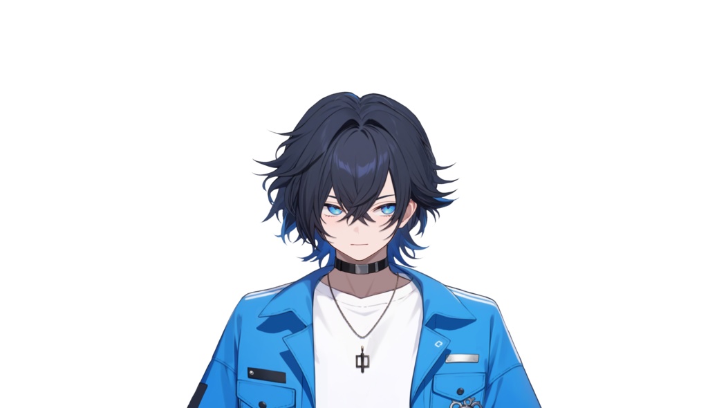 【FREE/無料 live2dモデル/live2d model】黒髪の男の子|Black-haired boy【VTS対応】