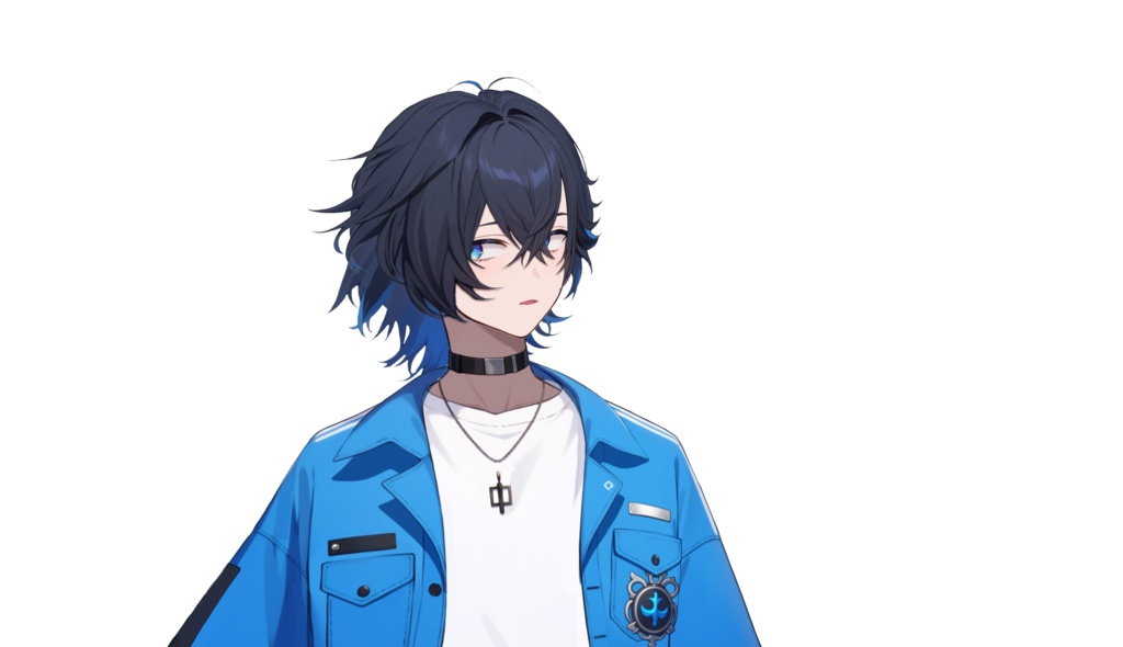 【FREE/無料 live2dモデル/live2d model】黒髪の男の子|Black-haired boy【VTS対応】