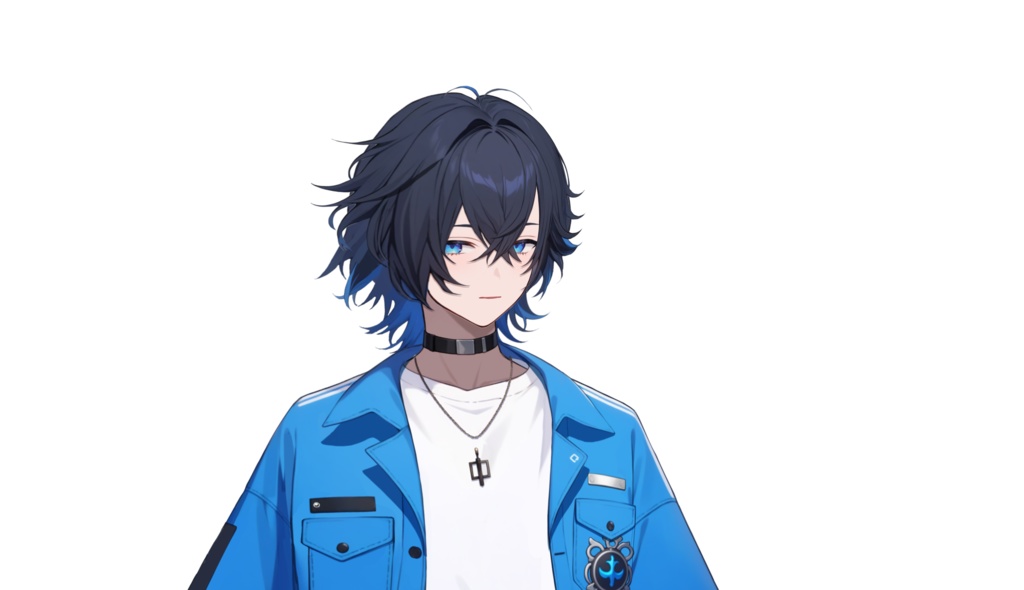 【FREE/無料 live2dモデル/live2d model】黒髪の男の子|Black-haired boy【VTS対応】