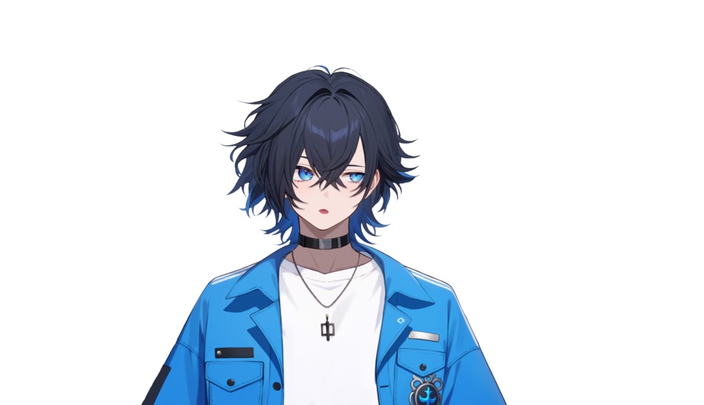 【FREE/無料 live2dモデル/live2d model】黒髪の男の子|Black-haired boy【VTS対応】