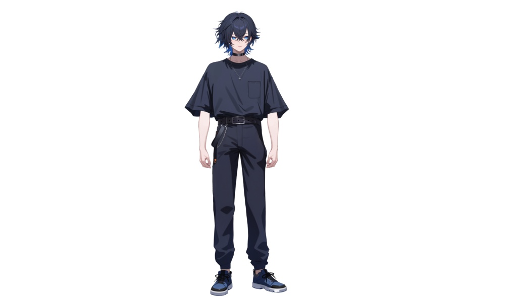 【FREE/無料 live2dモデル/live2d model】黒髪の男の子|Black-haired boy【VTS対応】