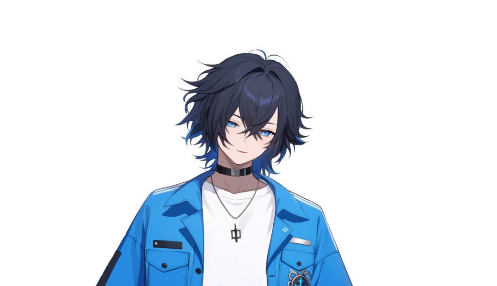 【FREE/無料 live2dモデル/live2d model】黒髪の男の子|Black-haired boy【VTS対応】