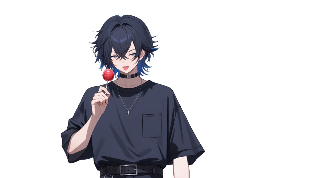 【FREE/無料 live2dモデル/live2d model】黒髪の男の子|Black-haired boy【VTS対応】