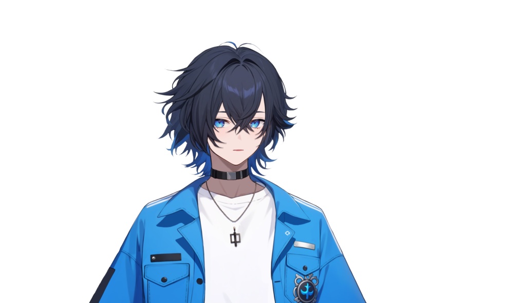 【FREE/無料 live2dモデル/live2d model】黒髪の男の子|Black-haired boy【VTS対応】