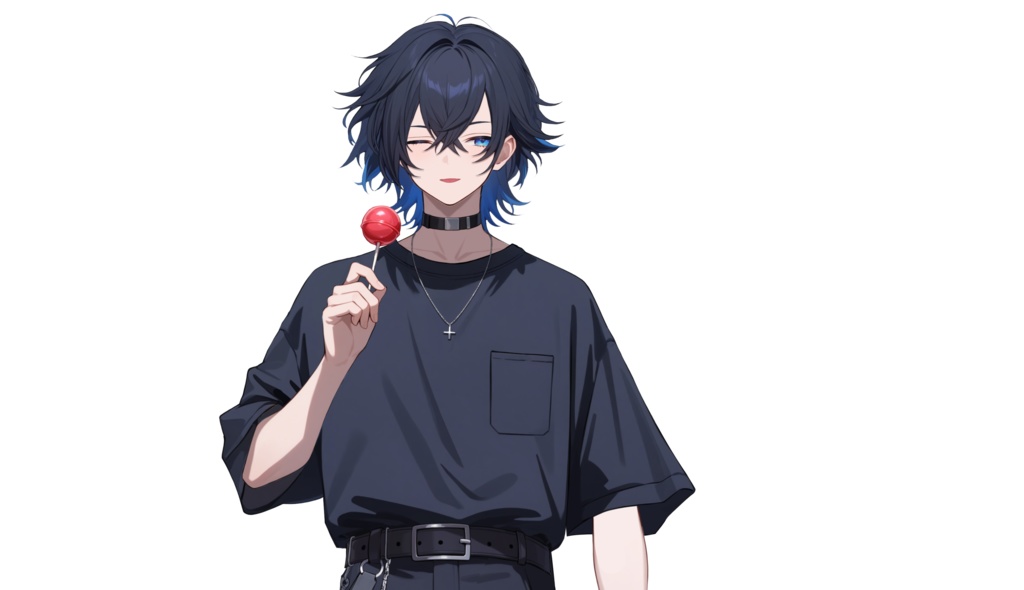 【FREE/無料 live2dモデル/live2d model】黒髪の男の子|Black-haired boy【VTS対応】