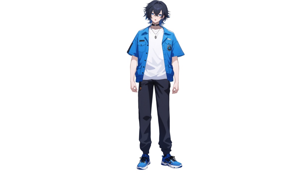 【FREE/無料 live2dモデル/live2d model】黒髪の男の子|Black-haired boy【VTS対応】