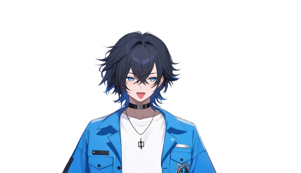 【FREE/無料 live2dモデル/live2d model】黒髪の男の子|Black-haired boy【VTS対応】