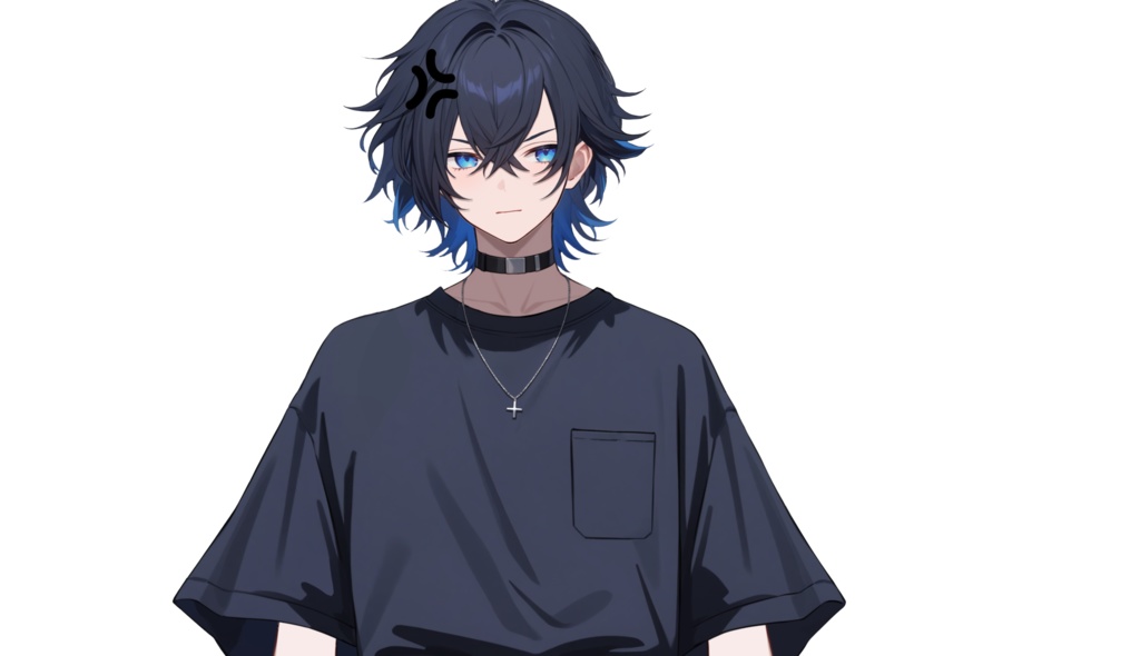 【FREE/無料 live2dモデル/live2d model】黒髪の男の子|Black-haired boy【VTS対応】