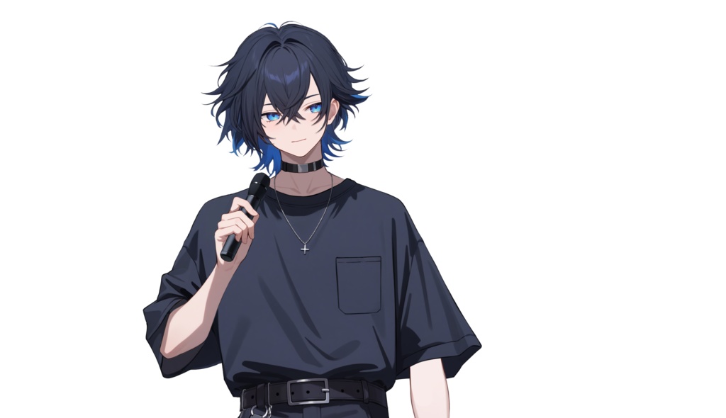 【FREE/無料 live2dモデル/live2d model】黒髪の男の子|Black-haired boy【VTS対応】