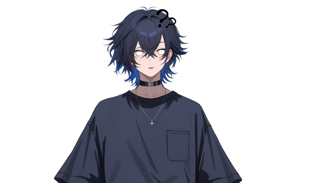 【FREE/無料 live2dモデル/live2d model】黒髪の男の子|Black-haired boy【VTS対応】