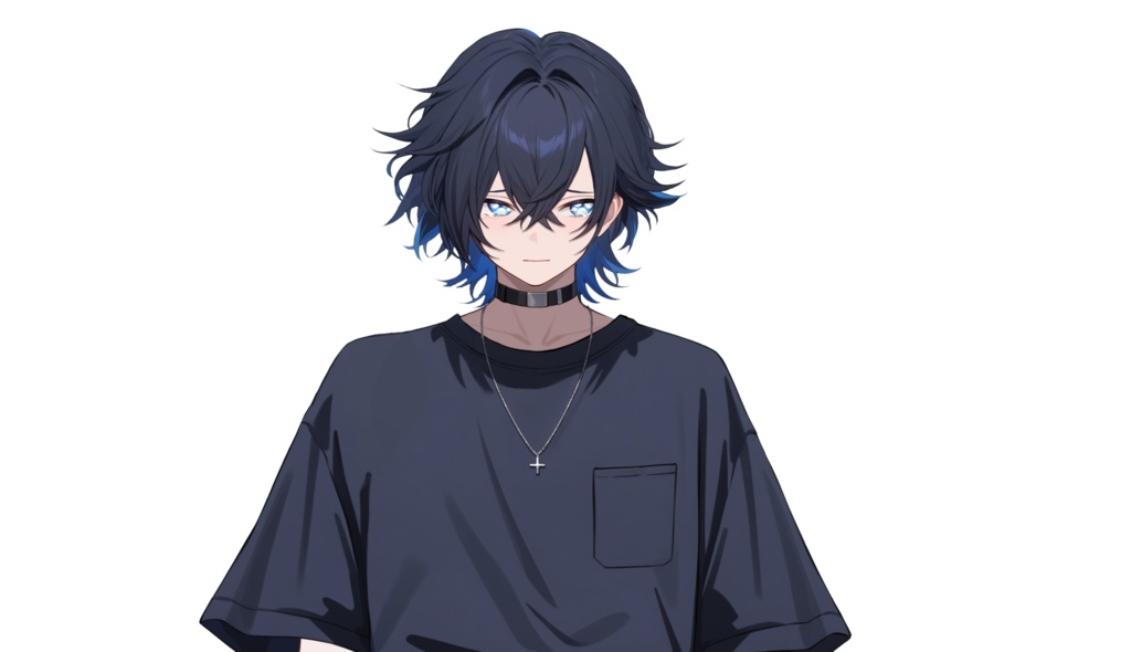 【FREE/無料 live2dモデル/live2d model】黒髪の男の子|Black-haired boy【VTS対応】