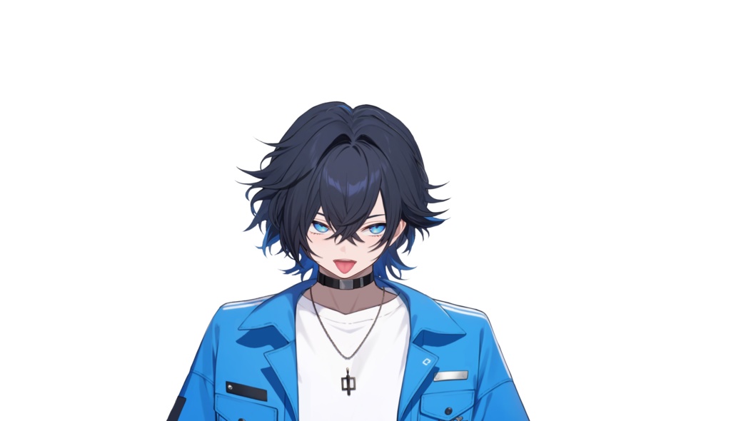 【FREE/無料 live2dモデル/live2d model】黒髪の男の子|Black-haired boy【VTS対応】