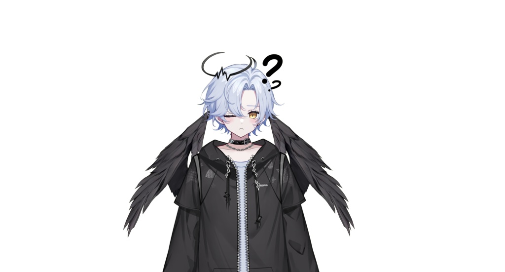 【live2dモデル】白髪の天使の少年|White hair angel boy【VtubeStudio対応】