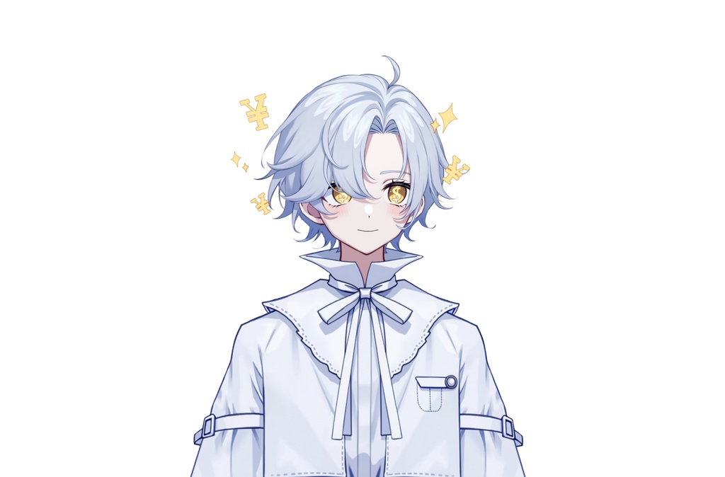 【live2dモデル】白髪の天使の少年|White hair angel boy【VtubeStudio対応】