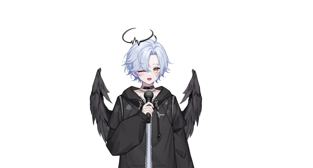 【live2dモデル】白髪の天使の少年|White hair angel boy【VtubeStudio対応】