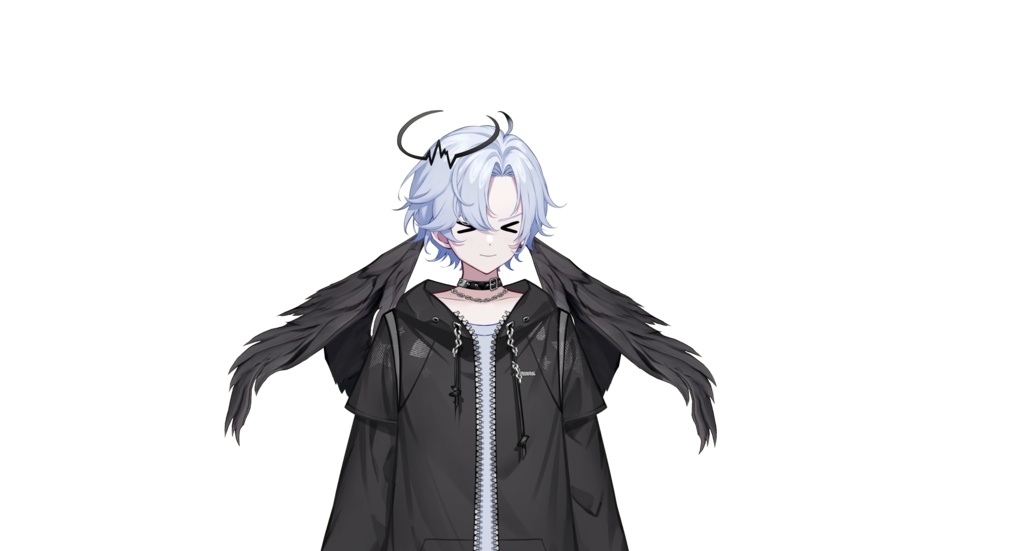 【live2dモデル】白髪の天使の少年|White hair angel boy【VtubeStudio対応】