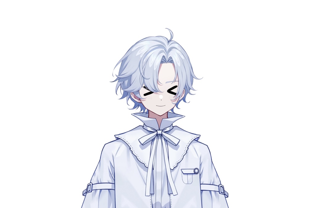 【live2dモデル】白髪の天使の少年|White hair angel boy【VtubeStudio対応】