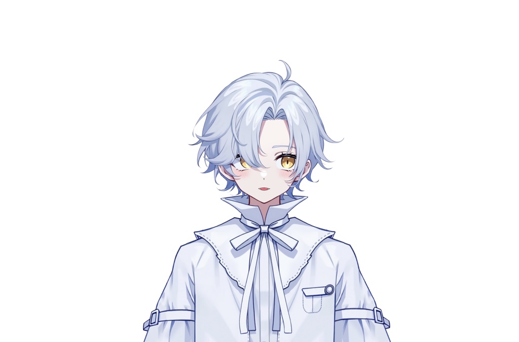 【live2dモデル】白髪の天使の少年|White hair angel boy【VtubeStudio対応】