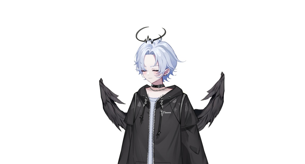 【live2dモデル】白髪の天使の少年|White hair angel boy【VtubeStudio対応】