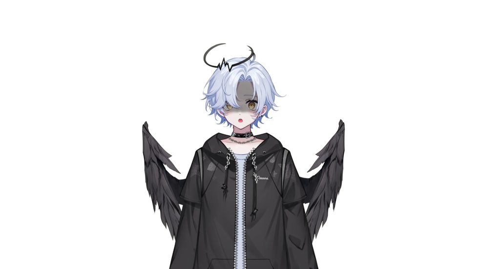 【live2dモデル】白髪の天使の少年|White hair angel boy【VtubeStudio対応】