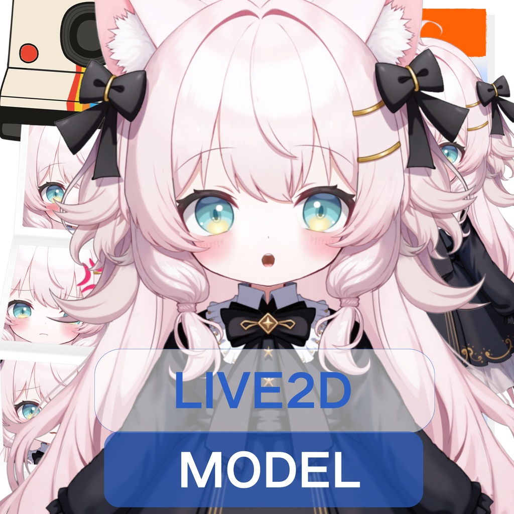 【live2dモデル】ピンクの子猫|Pink kitten【VtubeStudio対応】