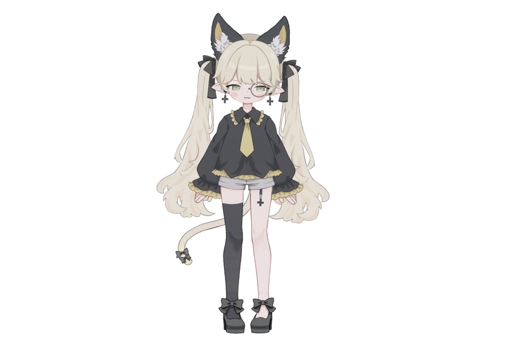 【live2dモデル】片眼鏡をかけた子猫|Kitten wearing a monocle【VtubeStudio対応】