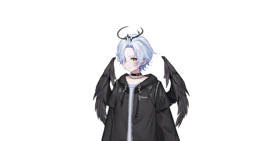 【live2dモデル】V2.0白髪の天使の少年|V2.0White hair angel boy【VtubeStudio対応】