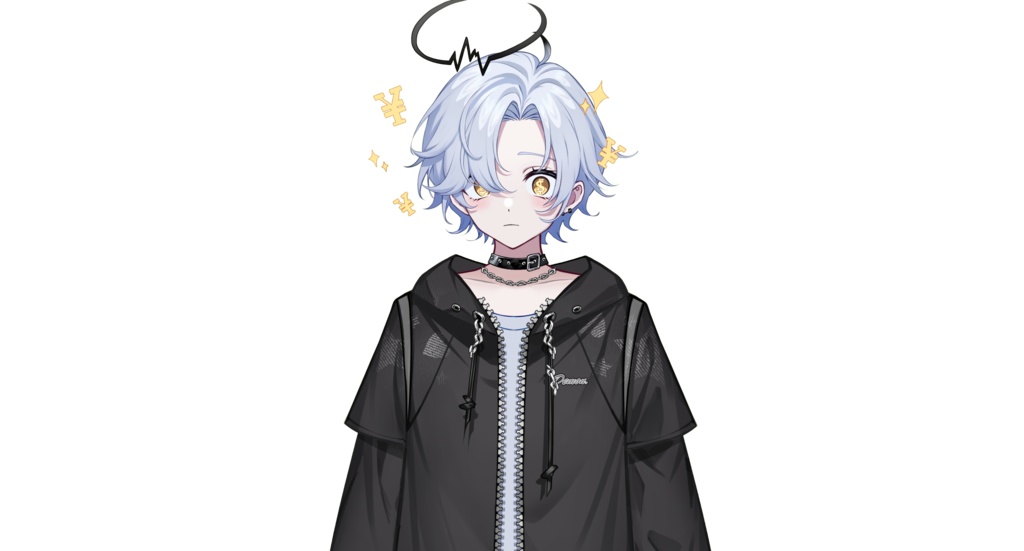 【live2dモデル】V2.0白髪の天使の少年|V2.0White hair angel boy【VtubeStudio対応】