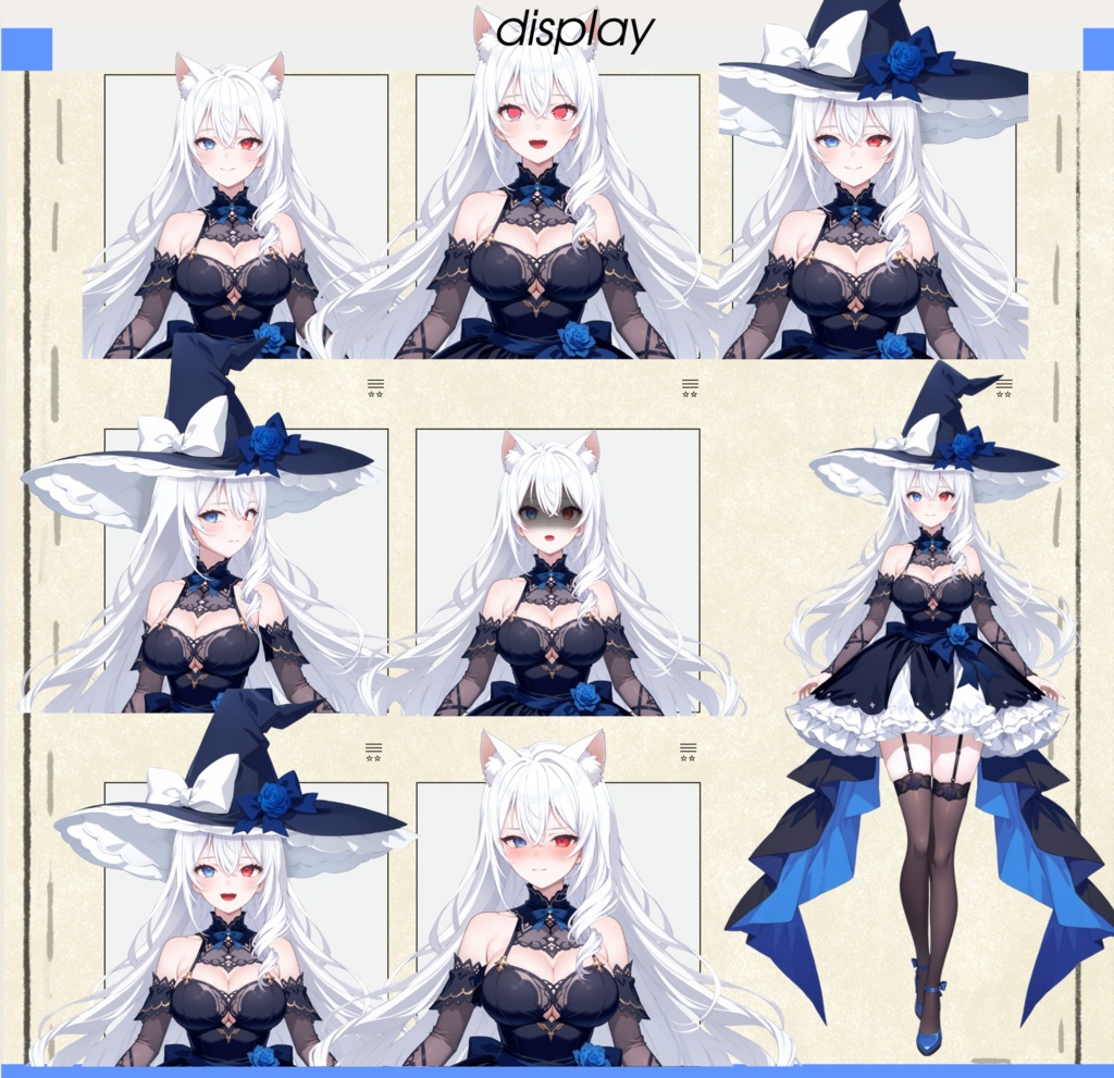 【live2dモデル】銀髪の魔女|Frost Rose【VtubeStudio対応】