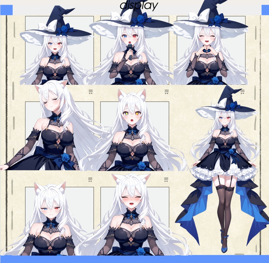 【live2dモデル】銀髪の魔女|Frost Rose【VtubeStudio対応】