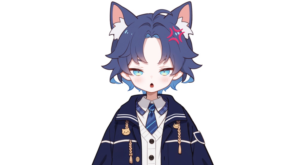 【live2dモデル】青い子猫の男の子|Blue cat boy【VtubeStudio対応】