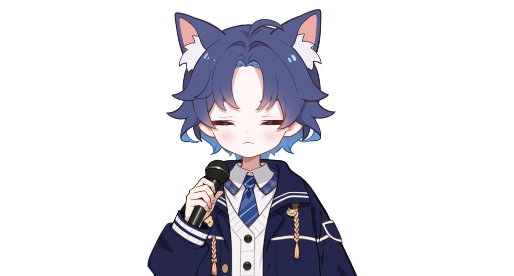 【live2dモデル】青い子猫の男の子|Blue cat boy【VtubeStudio対応】