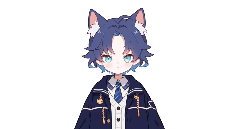 【live2dモデル】青い子猫の男の子|Blue cat boy【VtubeStudio対応】